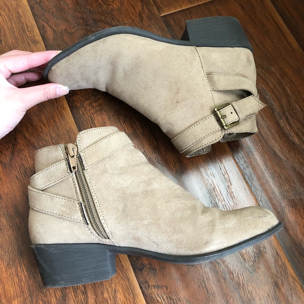 Just FAB Nude Ankle Boots